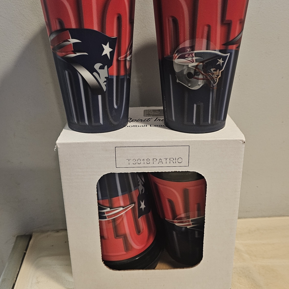 Patriots Red and Blue Tumbler Set